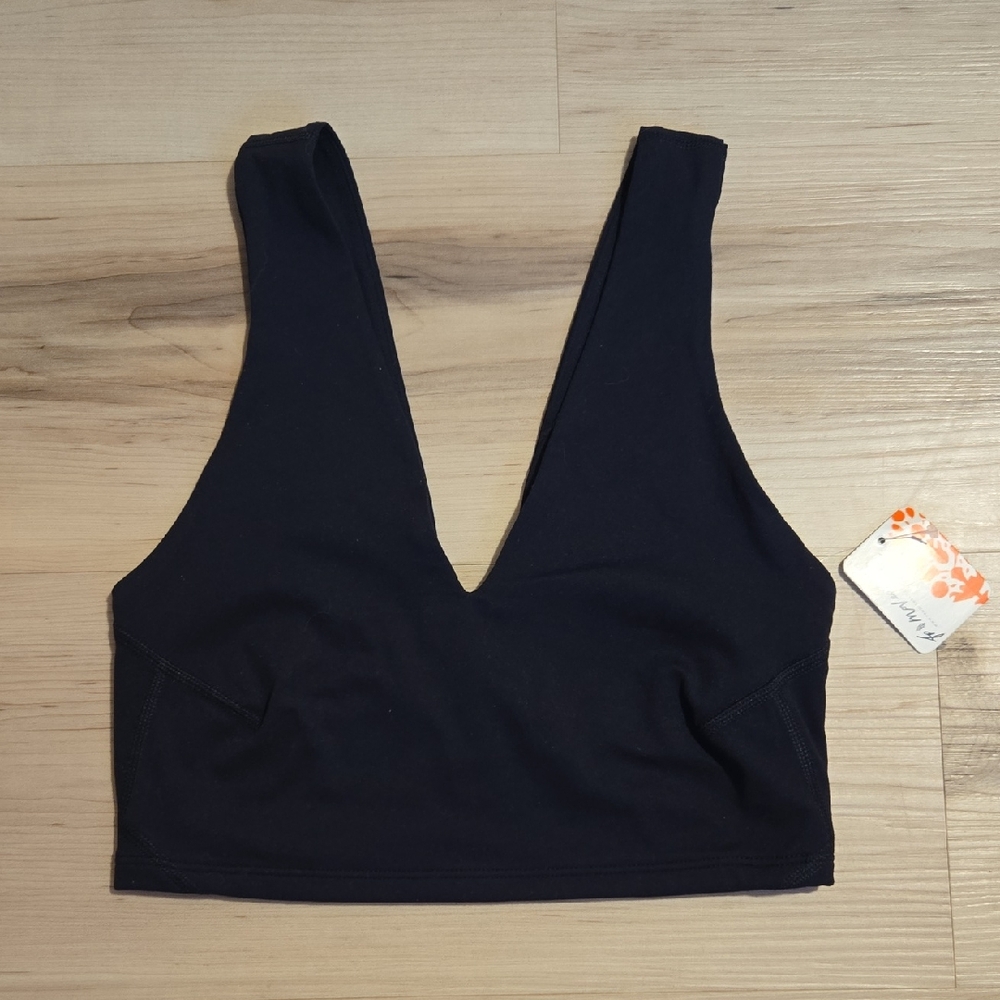 NWT FP Movement Never Better Crop Tank, Black, Size XS